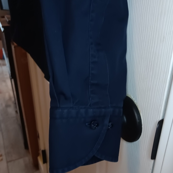 Profuomo Sky Blue Slim Fit Twill Cotton Button Front Shirt - Picture 5 of 9